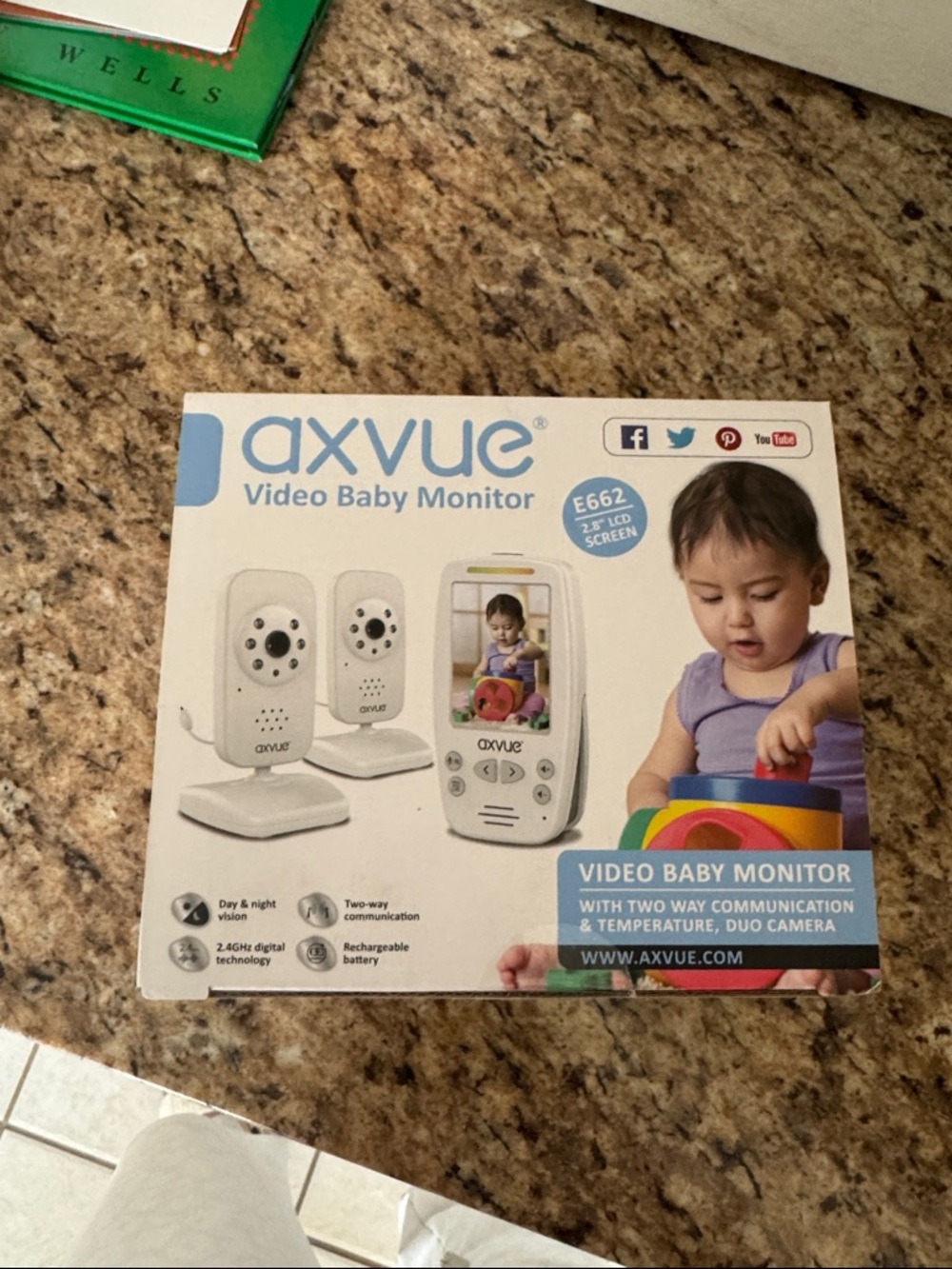 Axvue Video Baby Monitor - White